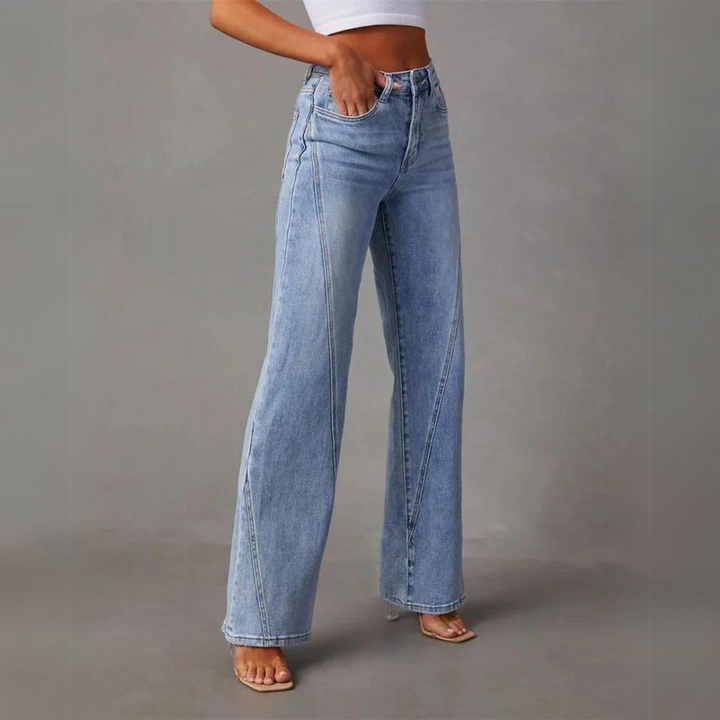 Zoe | Wide-leg high-waisted denim jeans