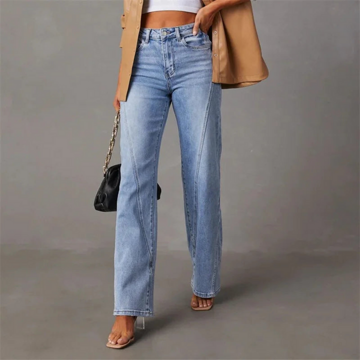 Zoe | Wide-leg high-waisted denim jeans