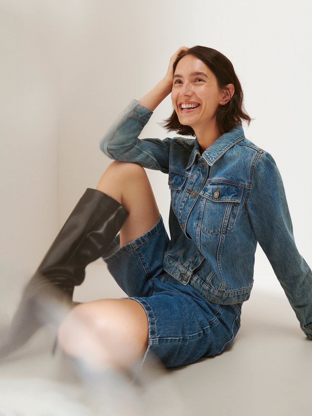 Amalia | Women’s classic button-front denim jacket