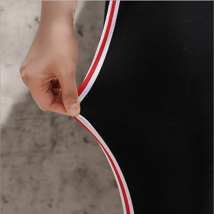 Angel | Women’s striped sports leggings with ankle-length fit