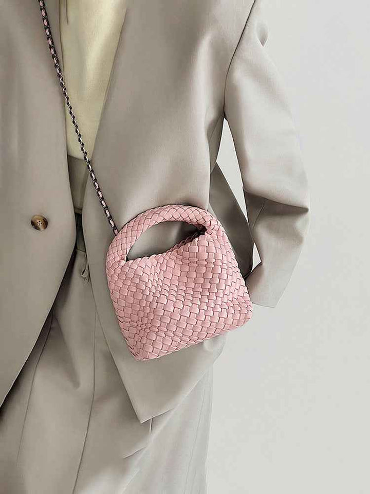 Aubrey | Mini handbag with woven texture and soft-touch design