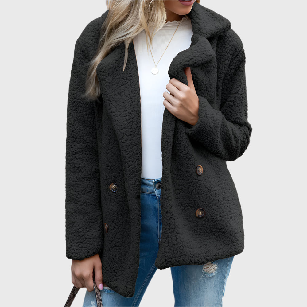 Nyakka | Women’s sherpa double-breasted jacket