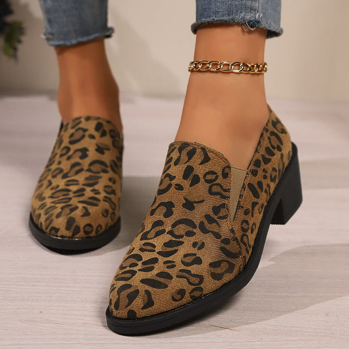 Mitch | Women's low leopard boots