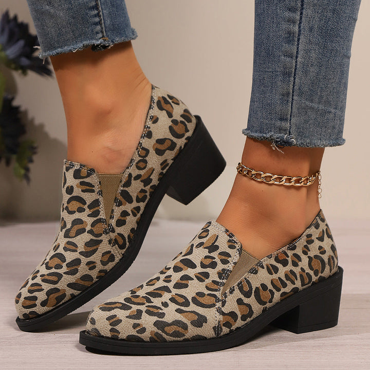 Mitch | Women's low leopard boots