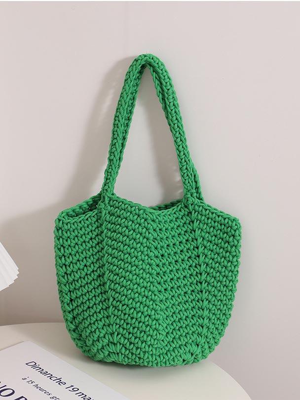 Yesenia | Women’s woven knit shoulder tote bag