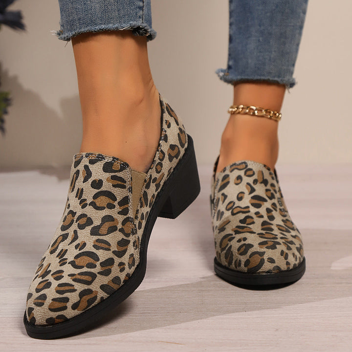 Mitch | Women's low leopard boots