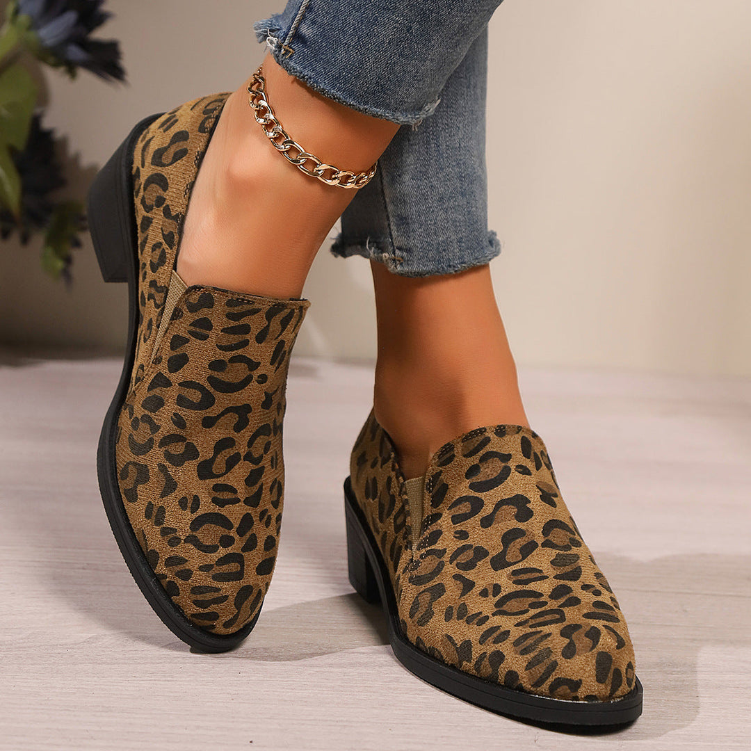 Mitch | Women's low leopard boots