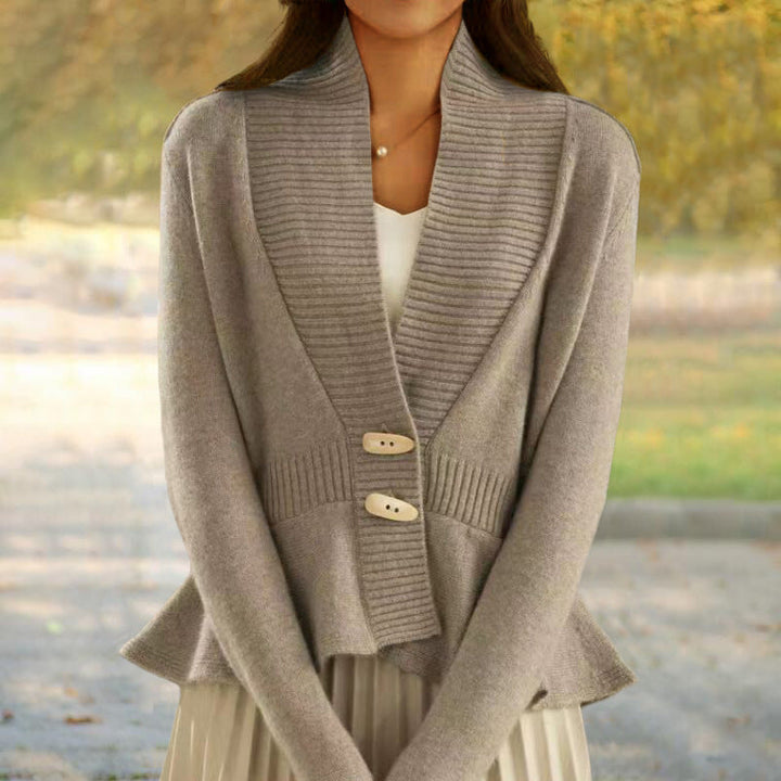 Kathryn | Women’s scandinavian-style v-neck button cardigan