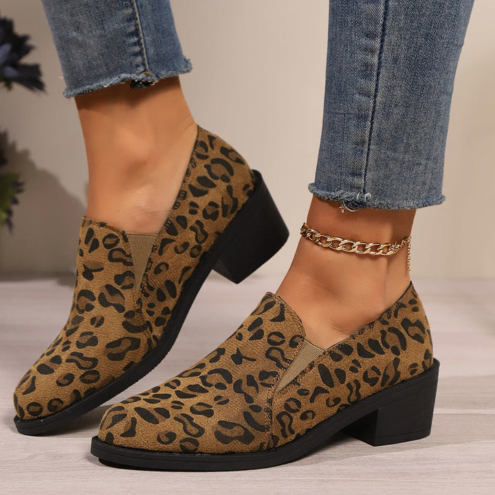 Mitch | Women's low leopard boots