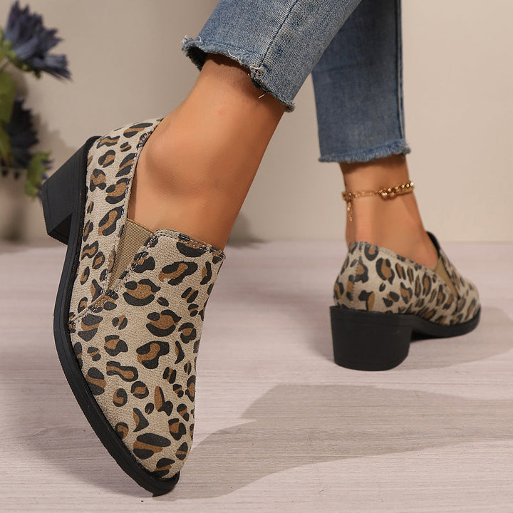 Mitch | Women's low leopard boots