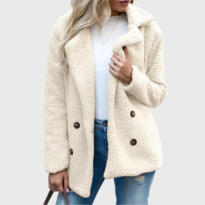 Nyakka | Women’s sherpa double-breasted jacket