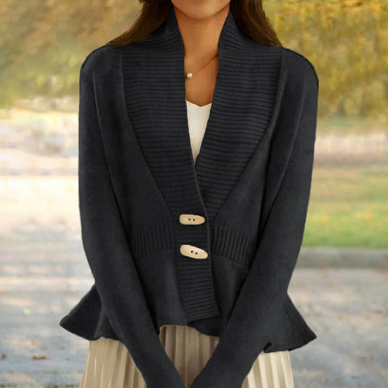 Kathryn | Women’s scandinavian-style v-neck button cardigan