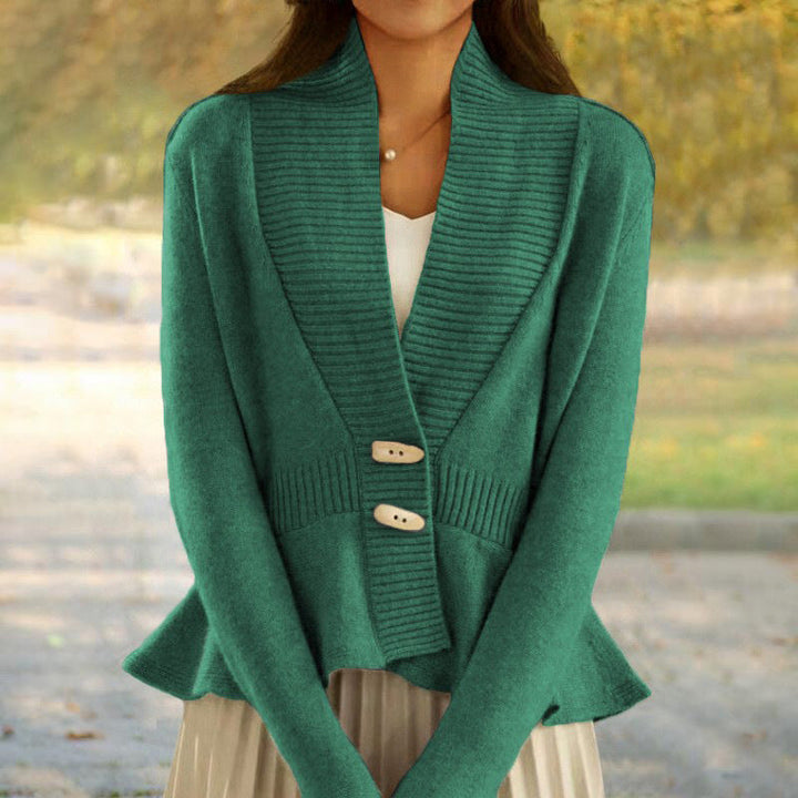 Kathryn | Women’s scandinavian-style v-neck button cardigan