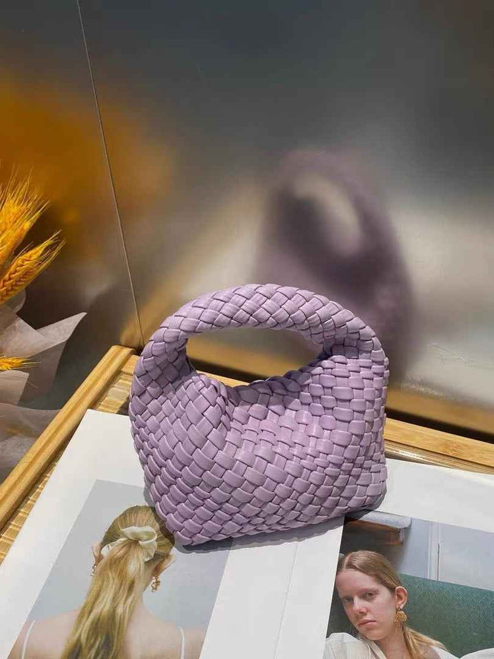 Aubrey | Mini handbag with woven texture and soft-touch design