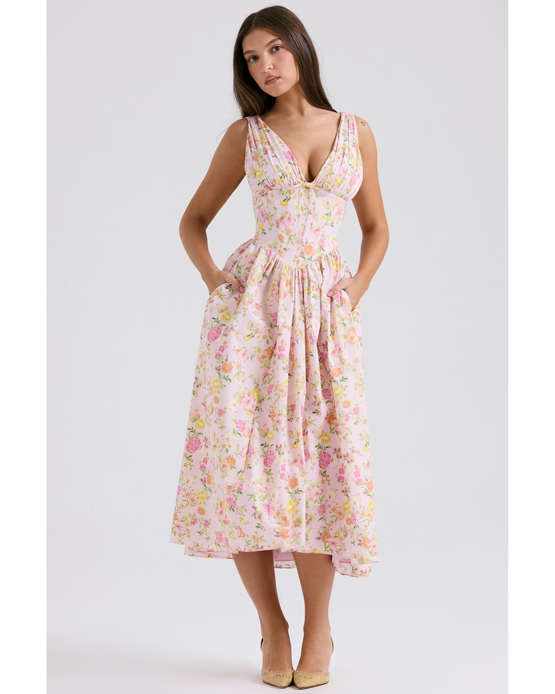 Grace | Women’s timeless floral midi dress