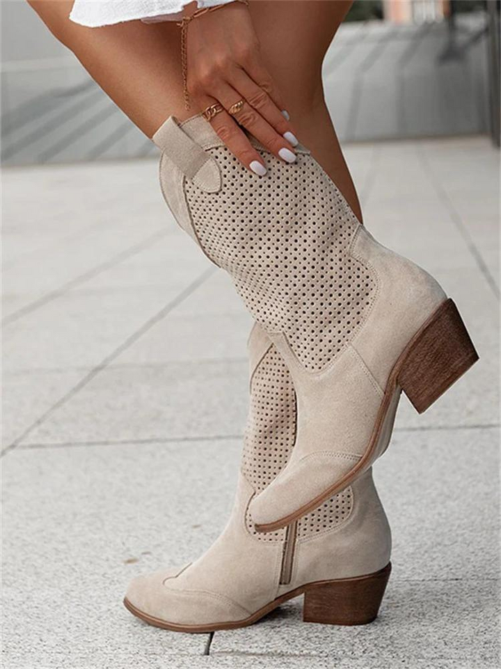 Adalyn | Women's perforated ankle cowboy boots