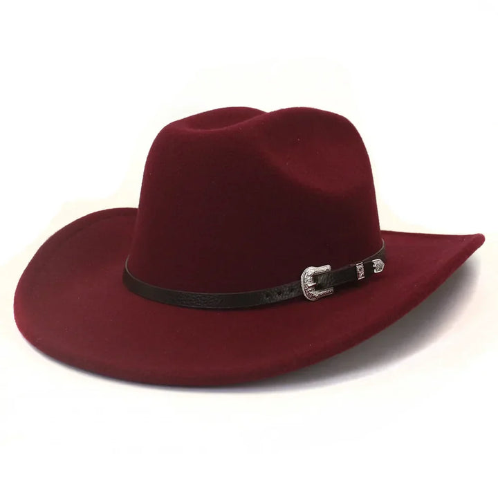 Rizza | Women's cowboy felt hat with silver buckle detail
