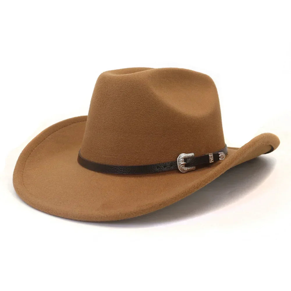 Rizza | Women's cowboy felt hat with silver buckle detail