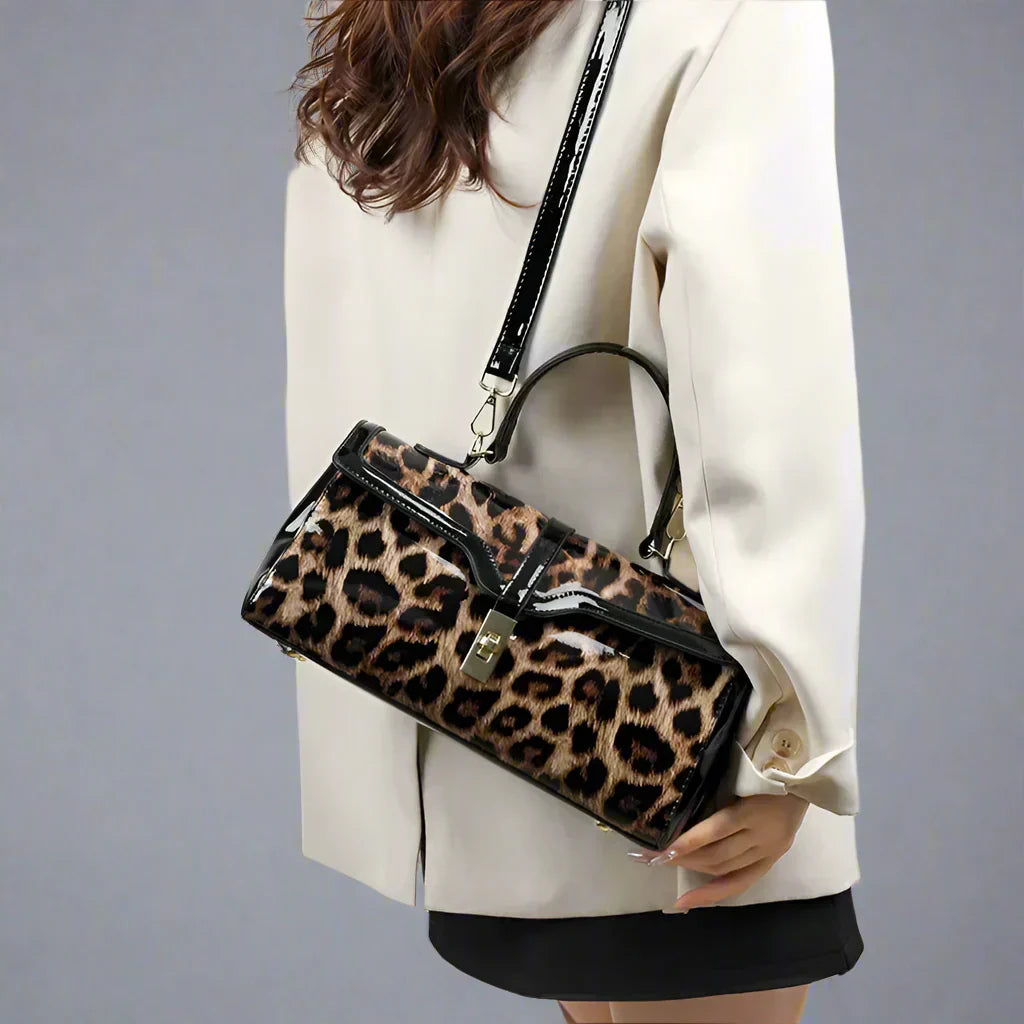 Sylvia | Women’s embossed handbag with crossbody strap