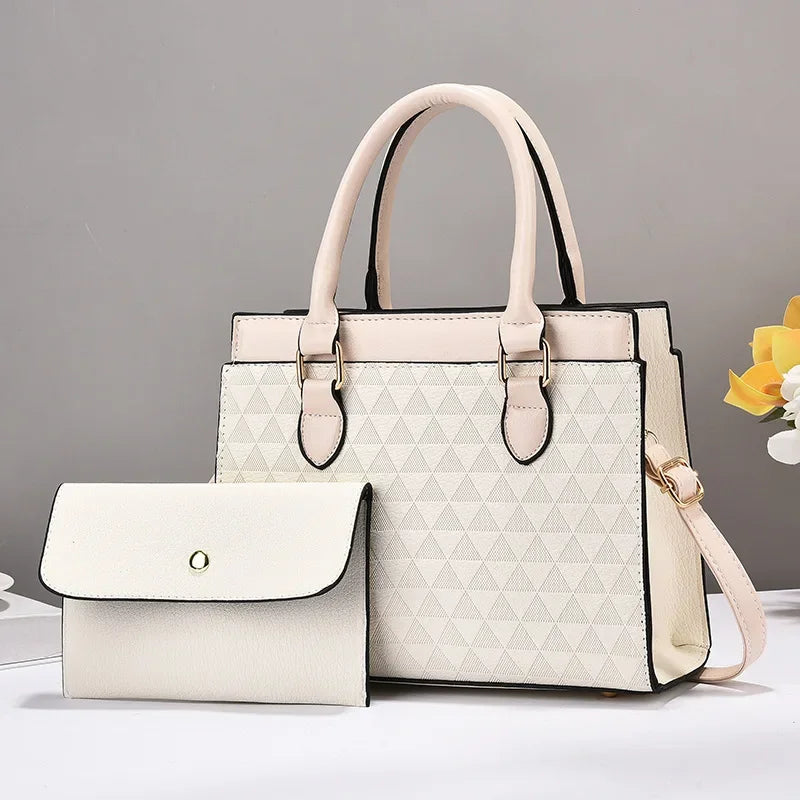 Juniper | Women’s embossed handbag set with matching wallet