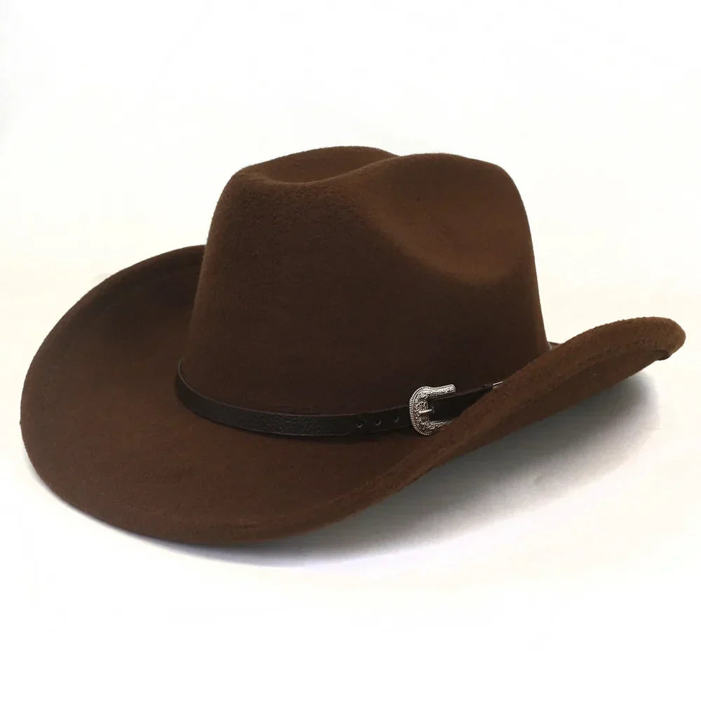 Rizza | Women's cowboy felt hat with silver buckle detail