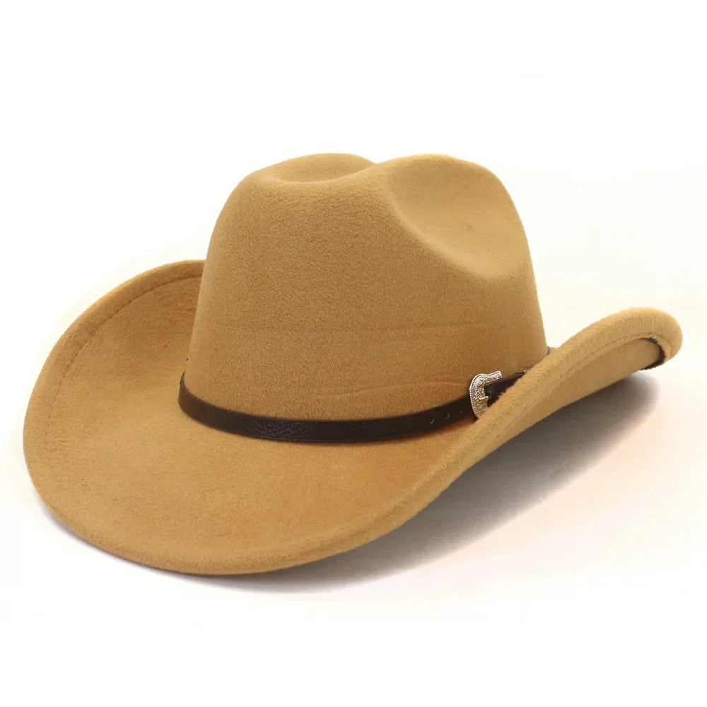 Rizza | Women's cowboy felt hat with silver buckle detail
