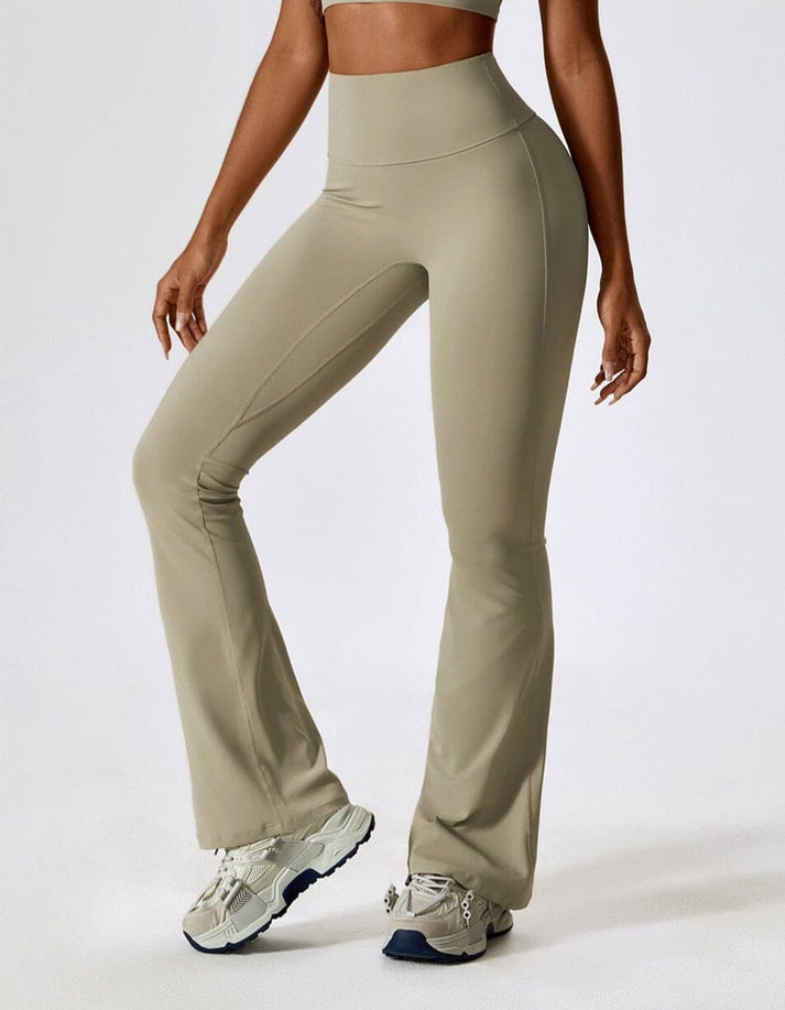 Sylvia | Women’s flared leggings with ruched detail and sleek fit