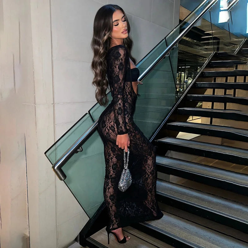 Leah | Women’s zestlace reveal dress with lace panels