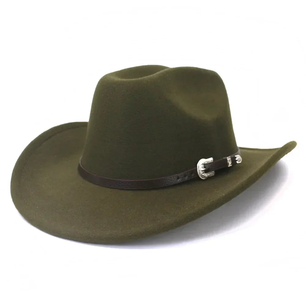 Rizza | Women's cowboy felt hat with silver buckle detail