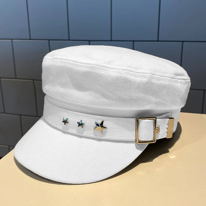 Brenda | Women’s cadet cap with star embellishments
