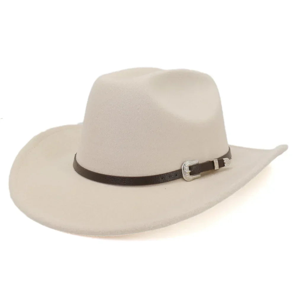 Rizza | Women's cowboy felt hat with silver buckle detail
