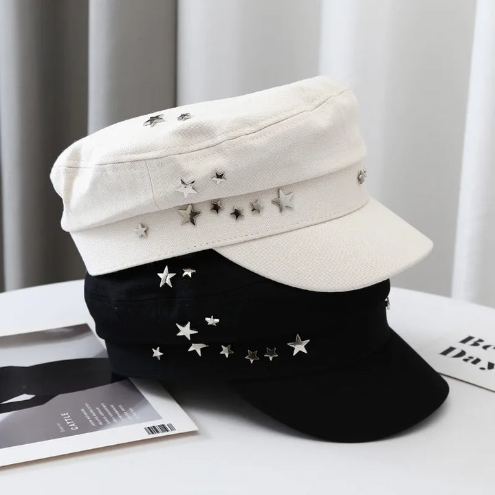 Brenda | Women’s cadet cap with star embellishments