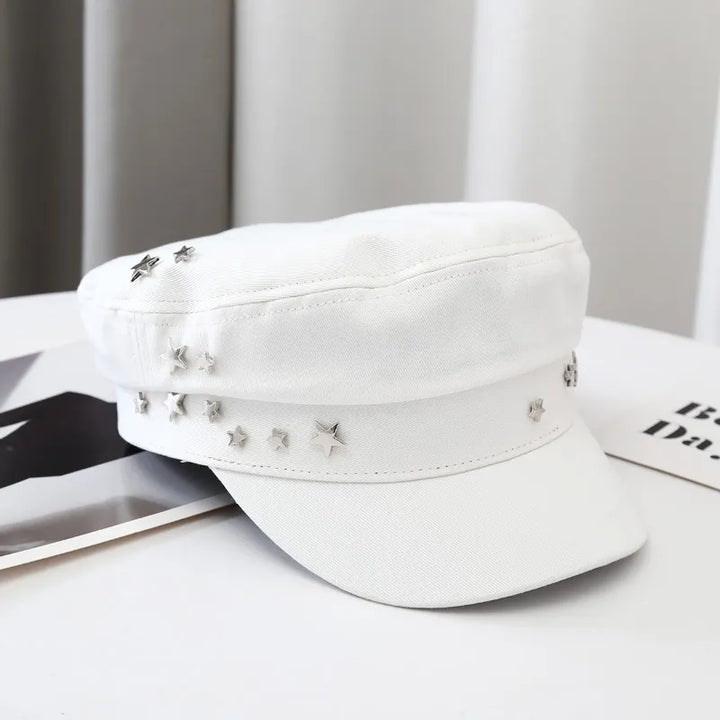 Brenda | Women’s cadet cap with star embellishments