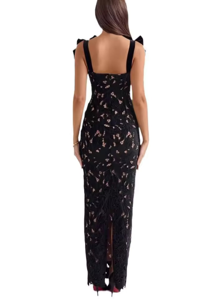 Martina | Women’s lace allure sleeveless maxi dress