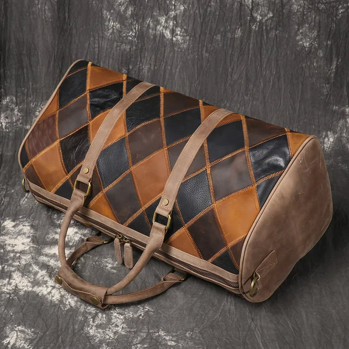 Piper | Women's vintage leather duffle bag