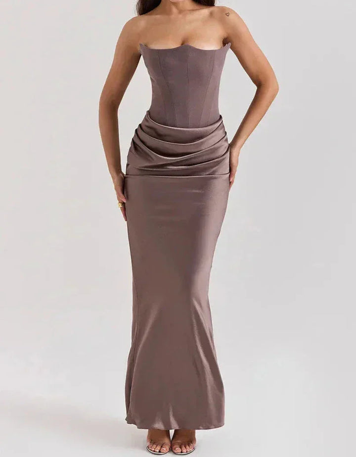 Vera | Strapless tube elegant maxi dress