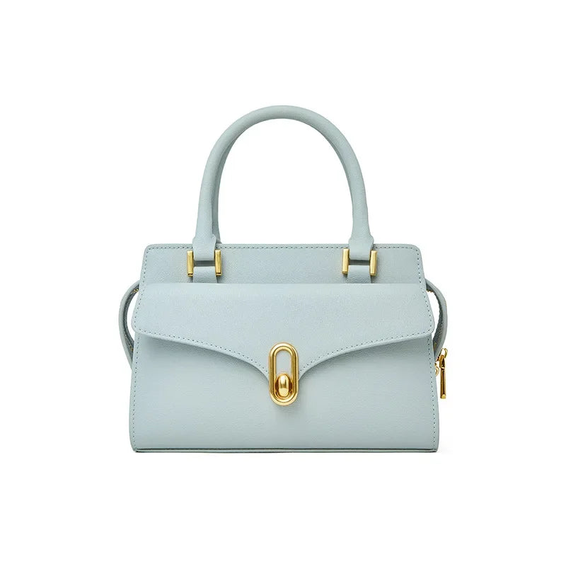 Shelby | Women’s classic handbag with structured design and gold accents