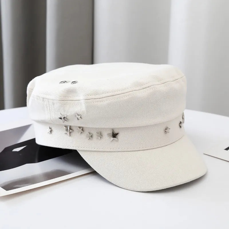 Brenda | Women’s cadet cap with star embellishments