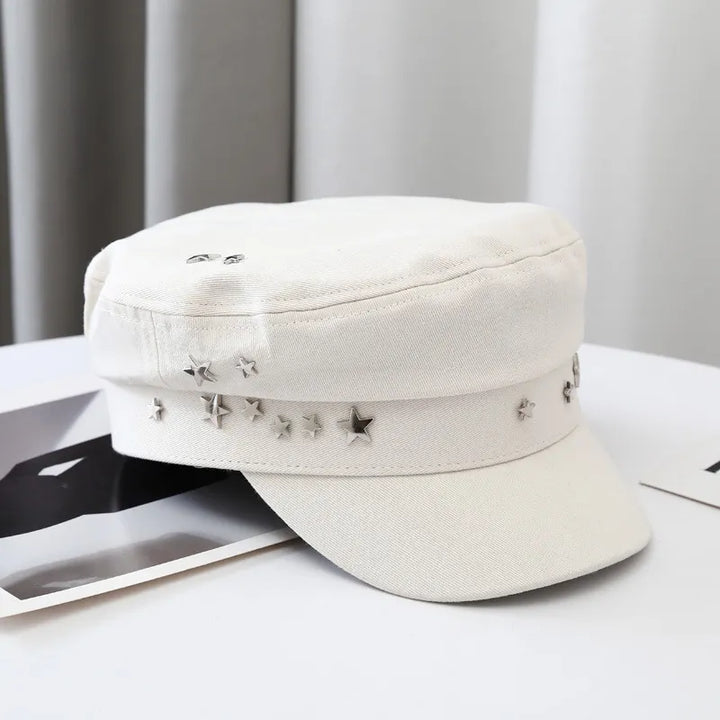 Brenda | Women’s cadet cap with star embellishments