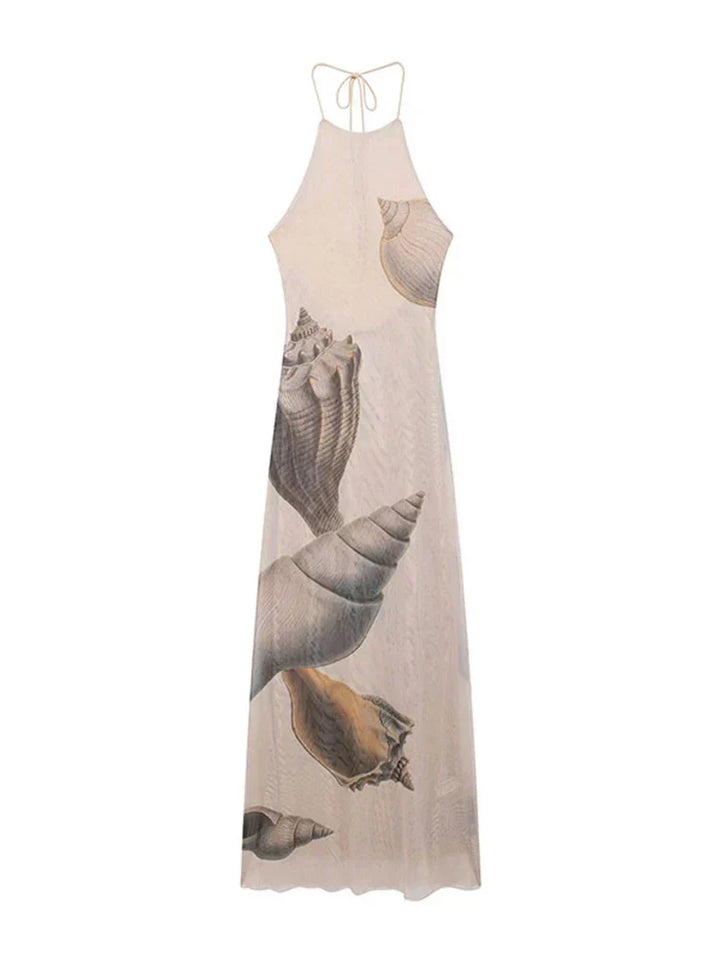 Georgia | Women’s halter maxi dress with flowing silhouette