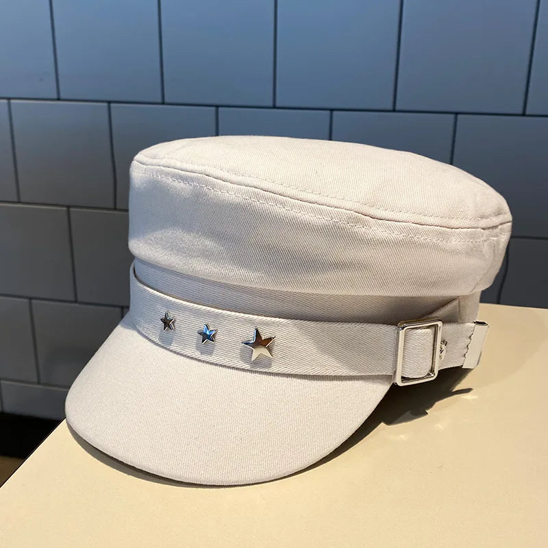 Brenda | Women’s cadet cap with star embellishments