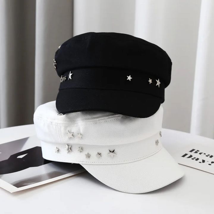 Brenda | Women’s cadet cap with star embellishments