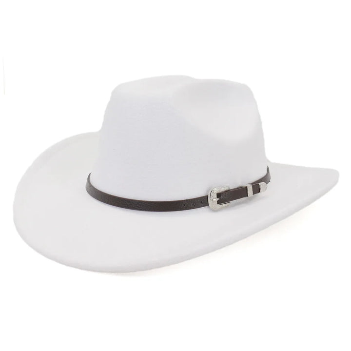 Rizza | Women's cowboy felt hat with silver buckle detail