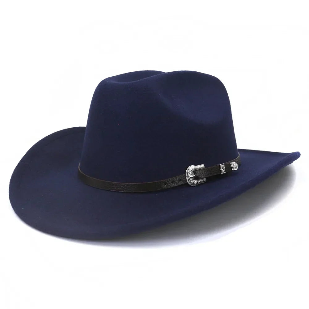 Rizza | Women's cowboy felt hat with silver buckle detail