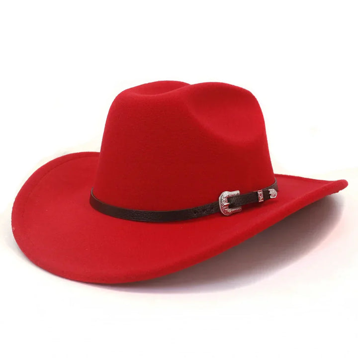 Rizza | Women's cowboy felt hat with silver buckle detail