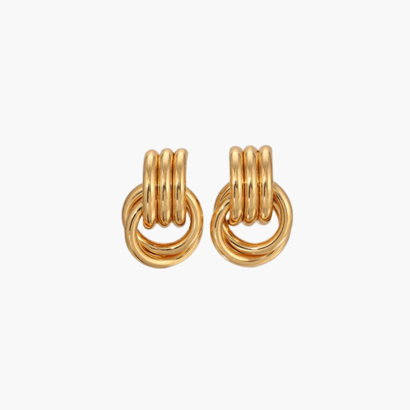 Cleo | Women’s knot earrings with sculpted stud design