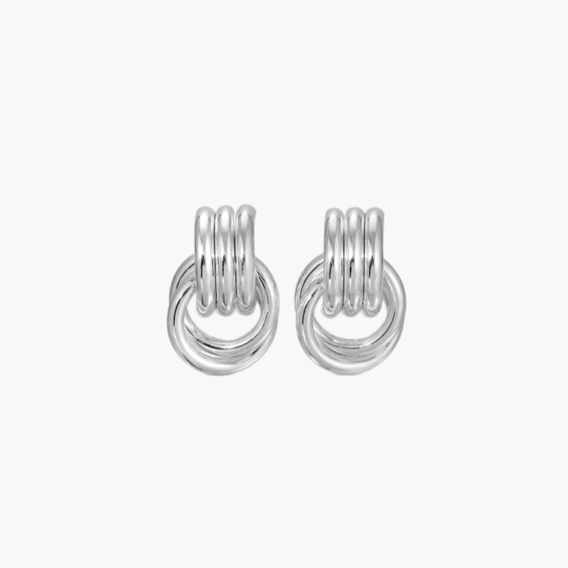 Cleo | Women’s knot earrings with sculpted stud design