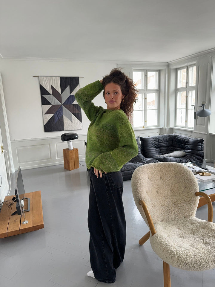 Isla | Women’s knit sweater with multicolored design