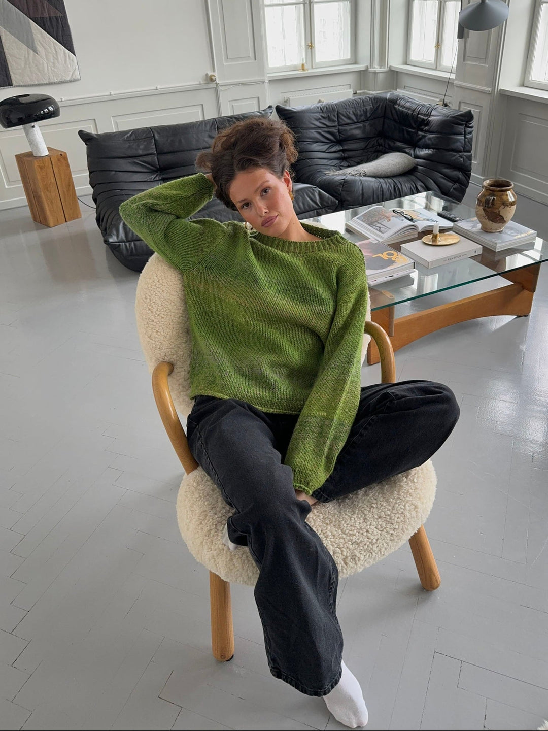 Isla | Women’s knit sweater with multicolored design