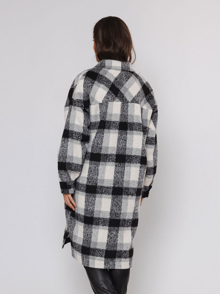 Princess | Women’s long checked jacket